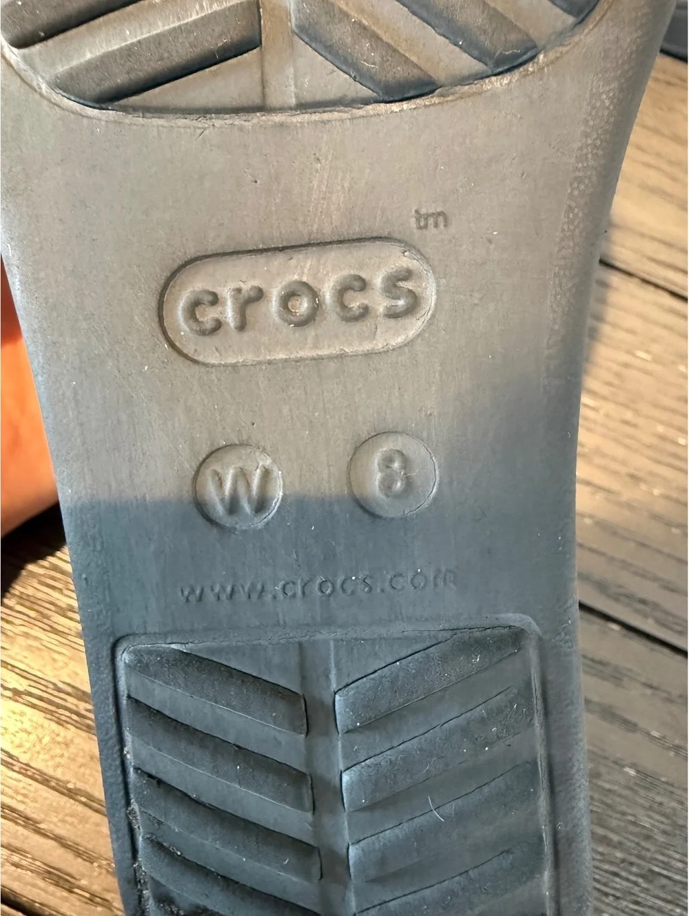 Crocs Women's Black Wedge Sandals Size 8